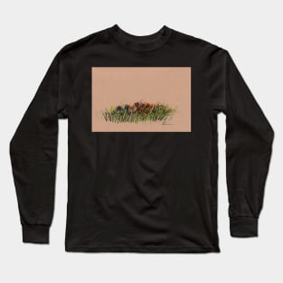 Tulips - original drawing Long Sleeve T-Shirt